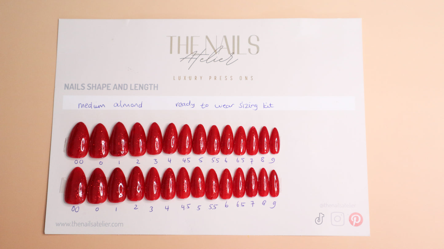 Sparkling Red RTW sizing kit