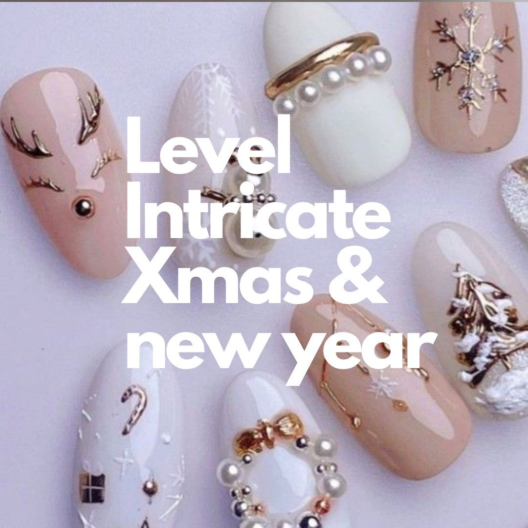 Level Intricate Xmas & New Year nails