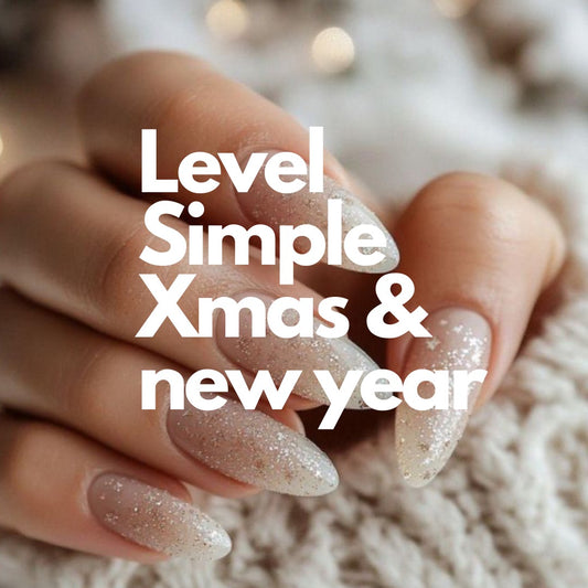 Level Simple - Xmas & New Year nails